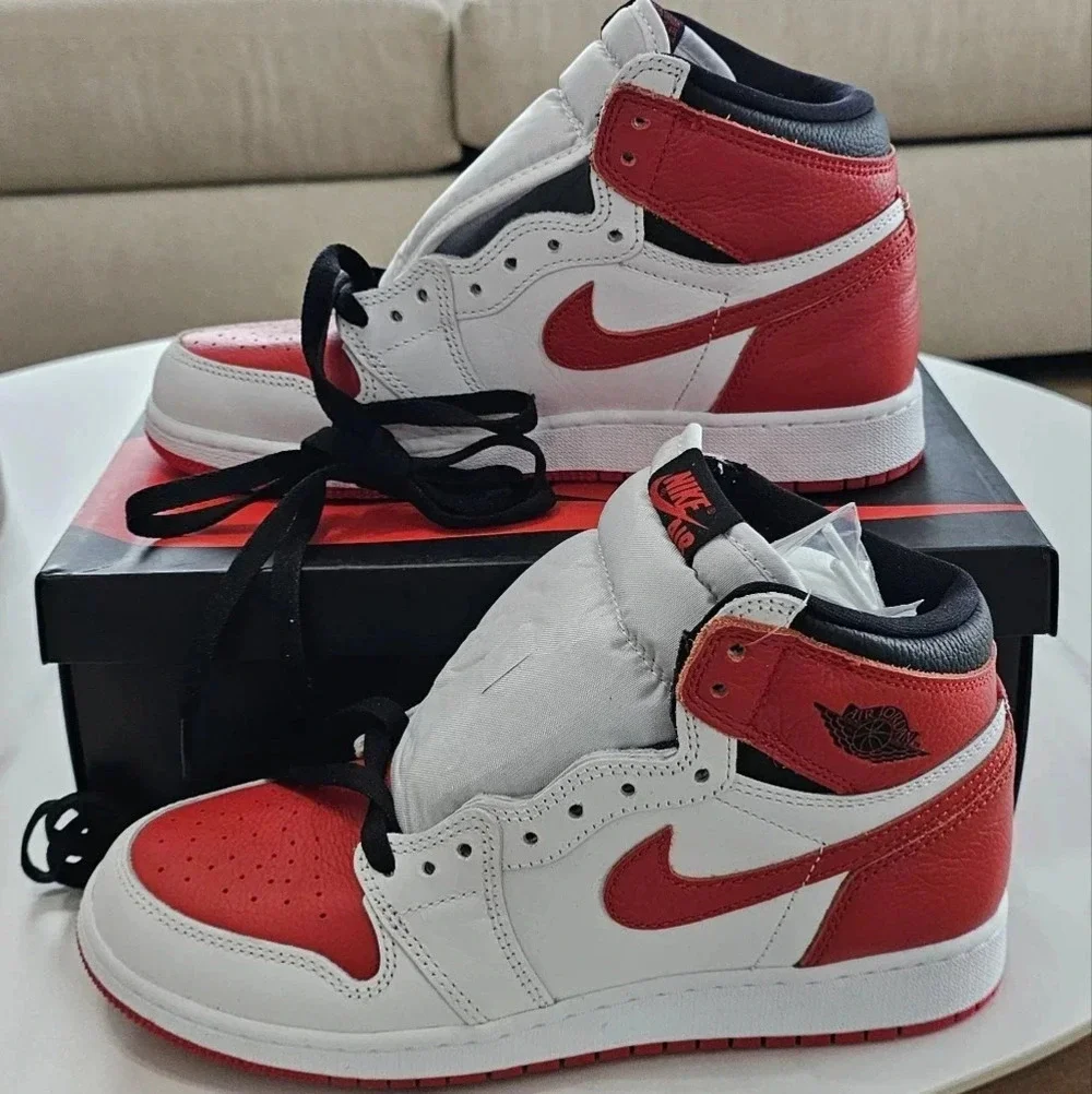 White University Red & Black Jordan 3s